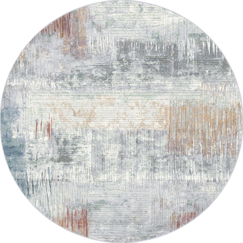 Gilberton Abstract Area Rug, Round 160cm