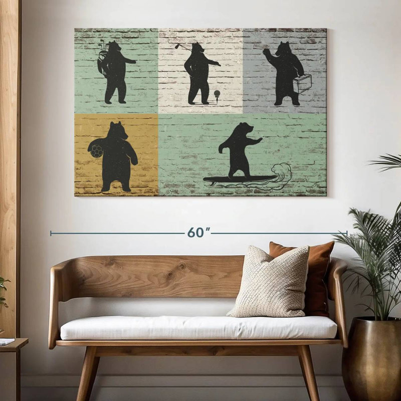 Impression sur toile à thème sport, H 34 po x l 51 po x P 1,25 po