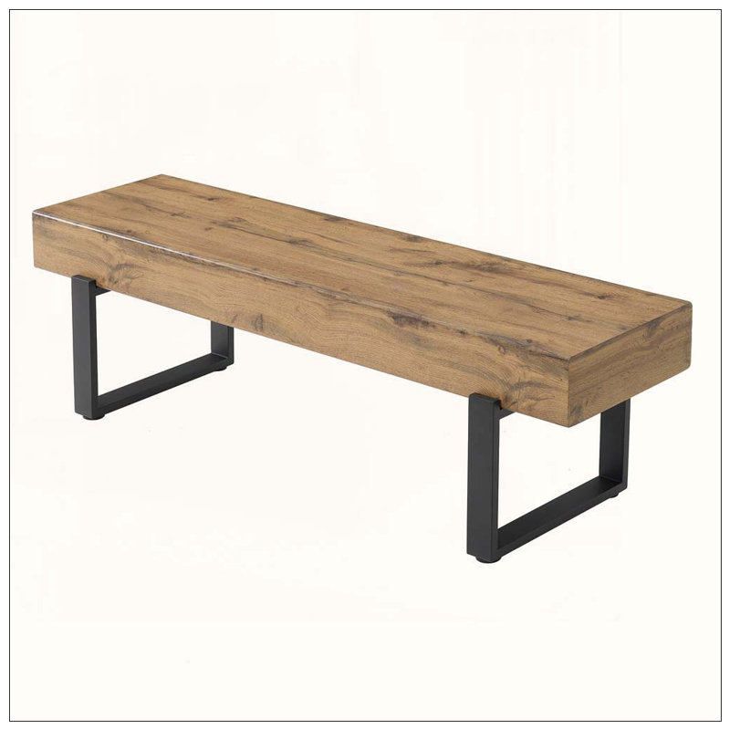 Banc de salle à manger 59 po, Natural Wood Wash