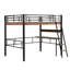 Lit mezzanine en métal avec bureau intégré