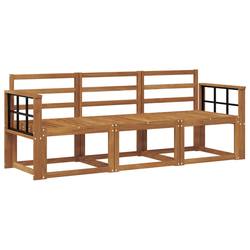 Vidaxl Outdoor Sofa Set Solid Acacia Wood Sectional Garden Furniture Modern