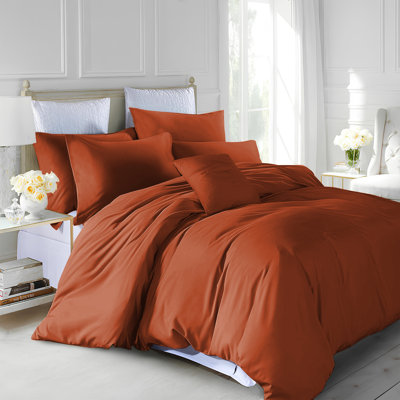 Hashtag Home Marnisha Microfiber Duvet Cover Set with Pillowcases