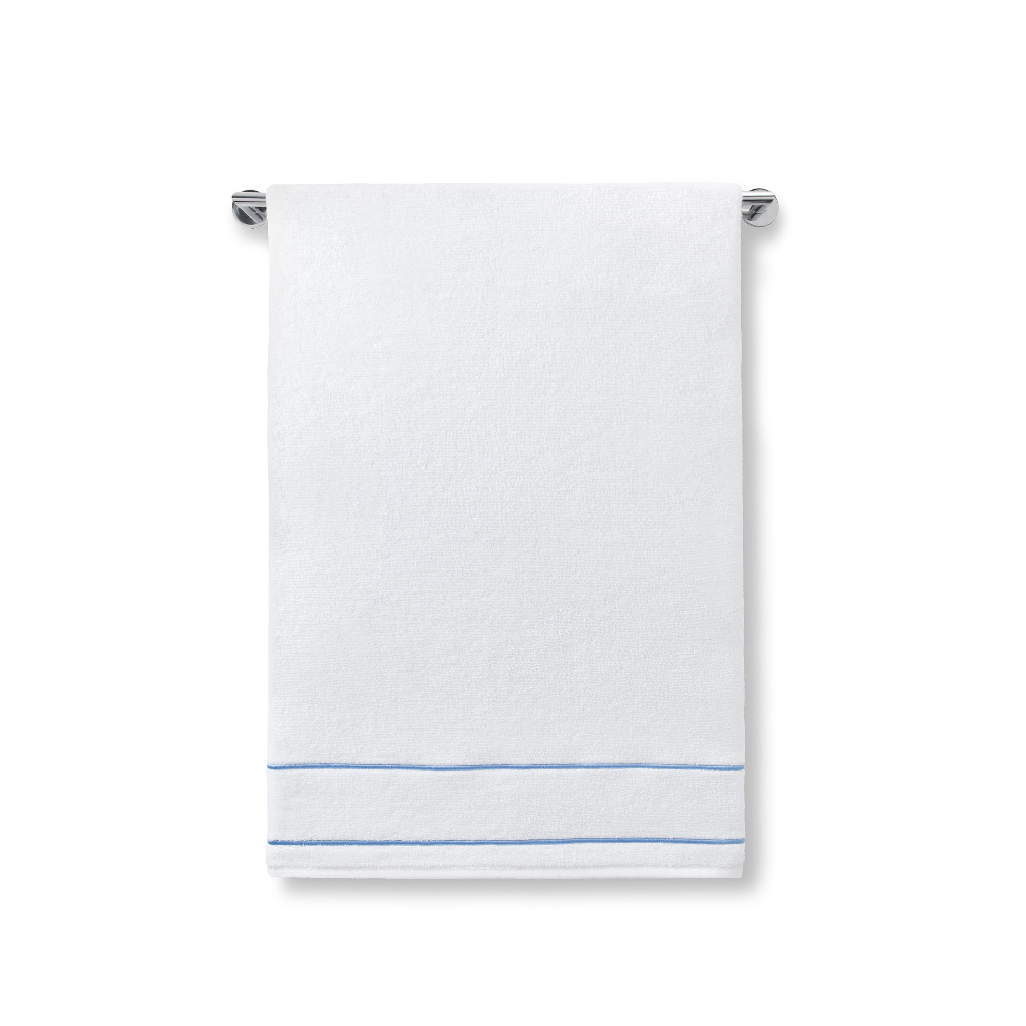 Lillet 100% Cotton Hand Towel, White/Periwinkle