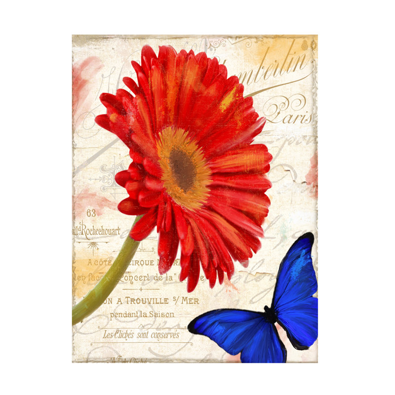 Art sur toile Sasha Gerbera Daisy, H 14 po x l 19 po