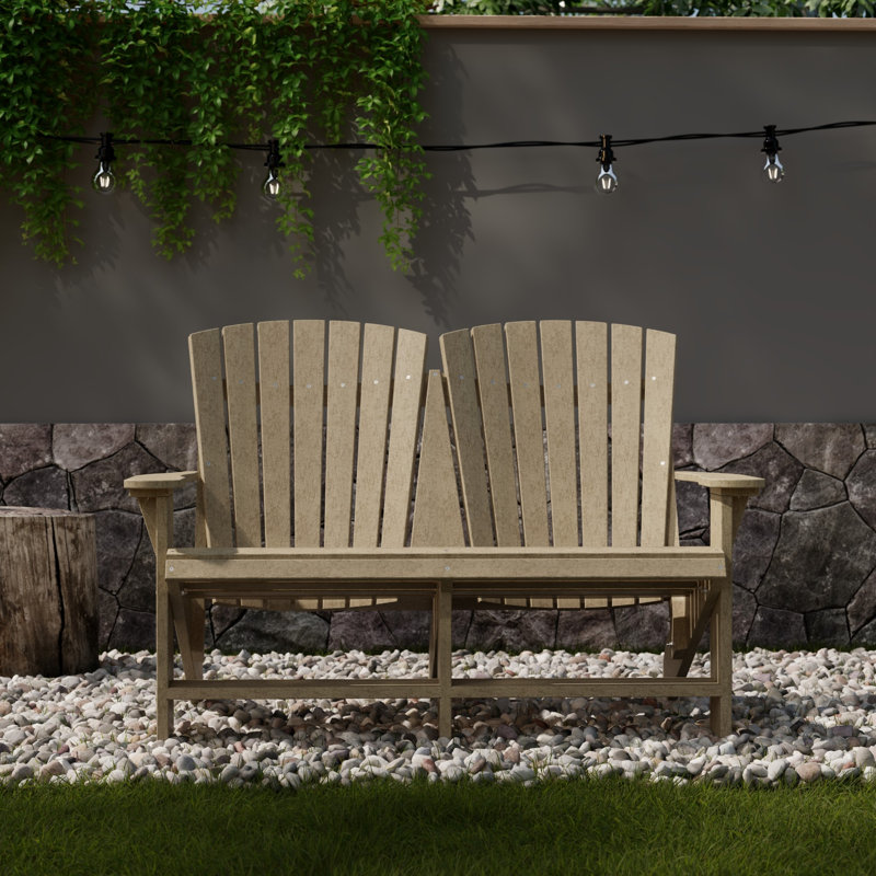 Chaise Adirondack double Heritage, Bois patiné