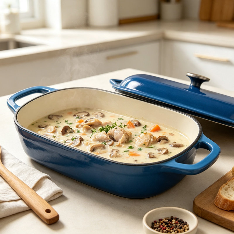 Non-Stick Skillet, 27.5cm W, Blue