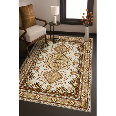 Tapis tissé crème Mosso