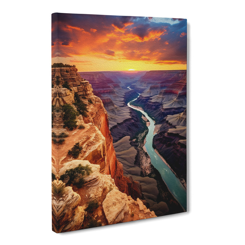 Grand Canyon Contemporary - Print, 50cm H x 35cm W x 3cm D