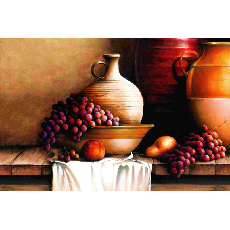 Traditional Traditional Life 2 - peinture sur toile tendue, H 12 po x l 18 po
