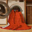 Tapis rouge uni lavable à la machine-1734221019