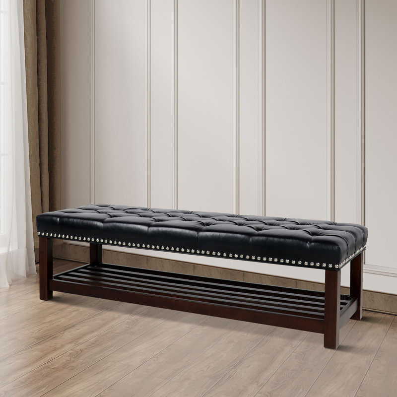 Banc de rangement Montisano, Noir