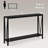 Geron Console Table, 2-Tier Entryway Table with Storage, 43" Narrow Sofa Table with V Design, Industrial Console Table for Entryway-1839956598