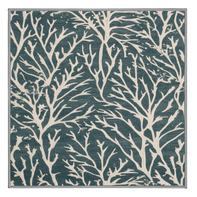Machine Washable Nature Green Area Rug