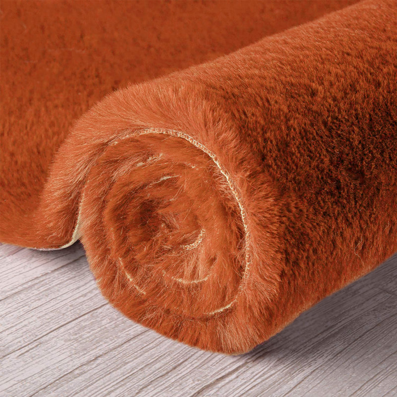 Herrah Faux Fur Washable Indoor Rug, Novelty 2' x 3'