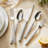 Retro Rope-Pattern Flatware Set, 10-Piece Stainless Steel Cutlery Set With Handcrafted Texture Handles, Dishwasher Safe, Durable & Rust-Proof