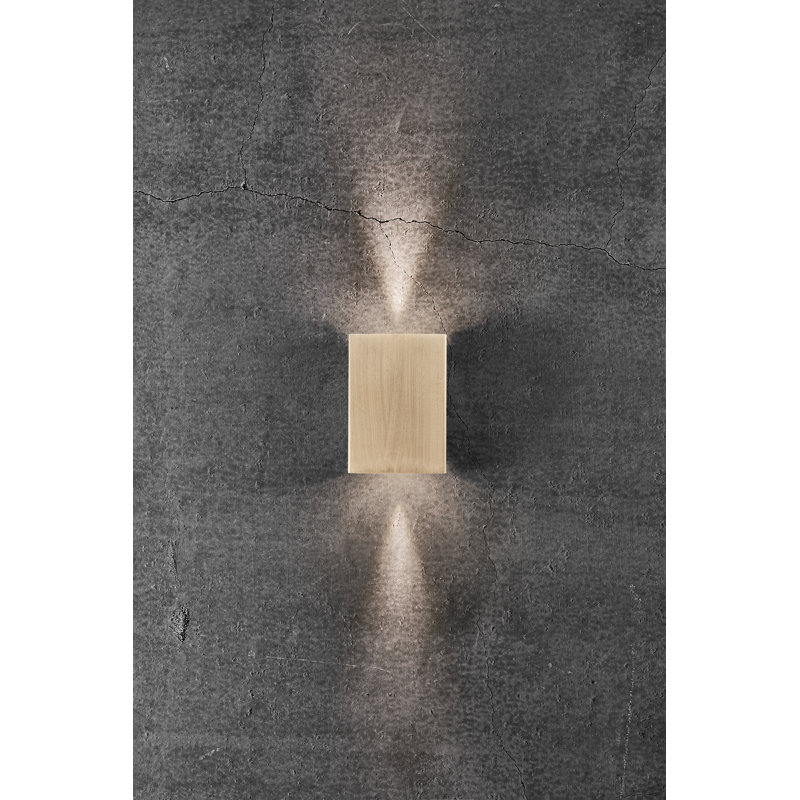 Fold 10 Wall, Brass, 14.9cm H x 10.6cm W x 4.5cm D
