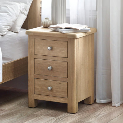 Jeremey 45cm W Solid Wood Bedside Table