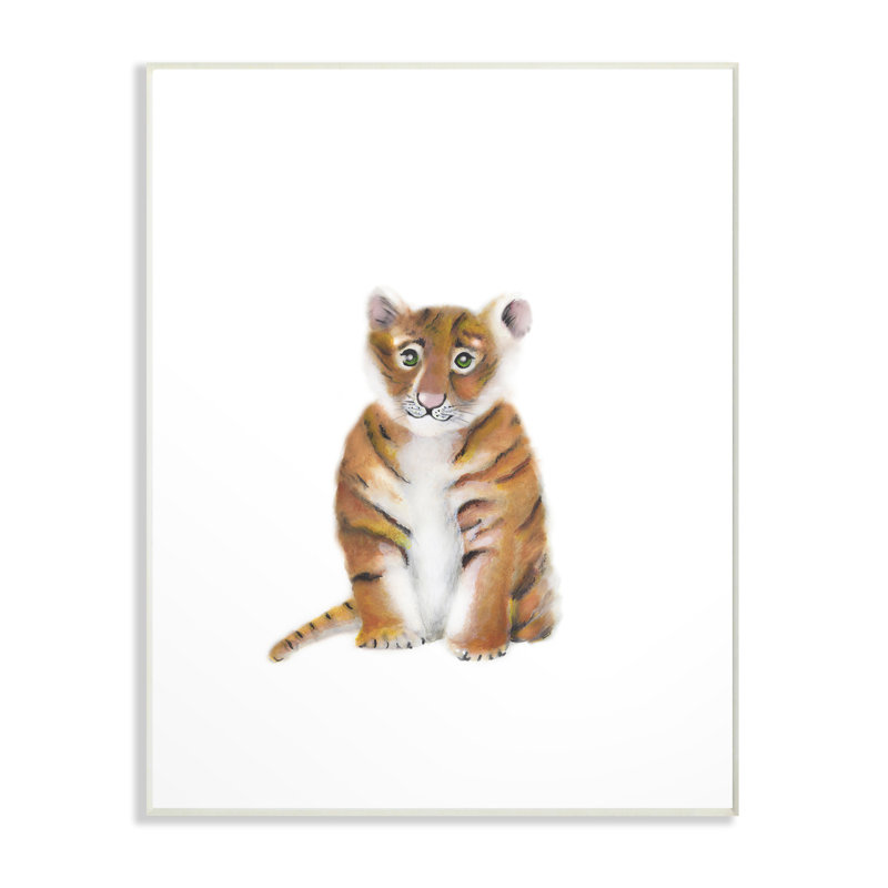 Art animalier Gupton Tiger, Plaque murale, H 19 po x l 13 po x P 0,5 po