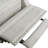 Beige Fabric Button-Tufted Push-Back Recliner with Nailhead Accents