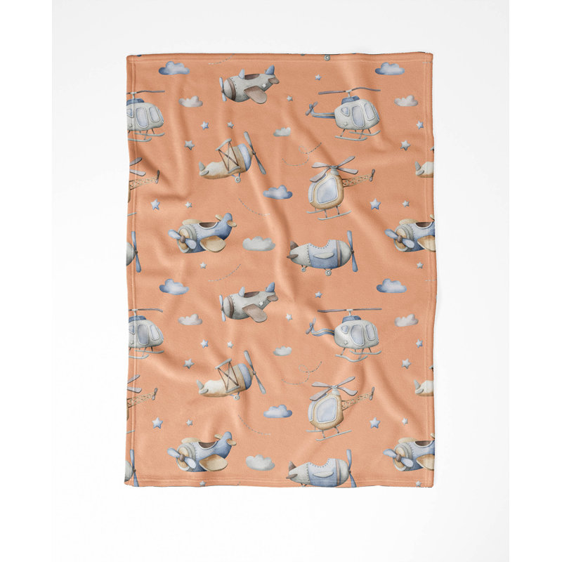Airline Clash, Peach, 50" W x 60" L