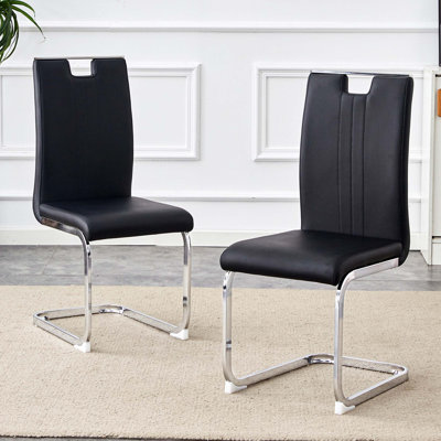 Ensemble de 2 chaises de salle à manger en PU
