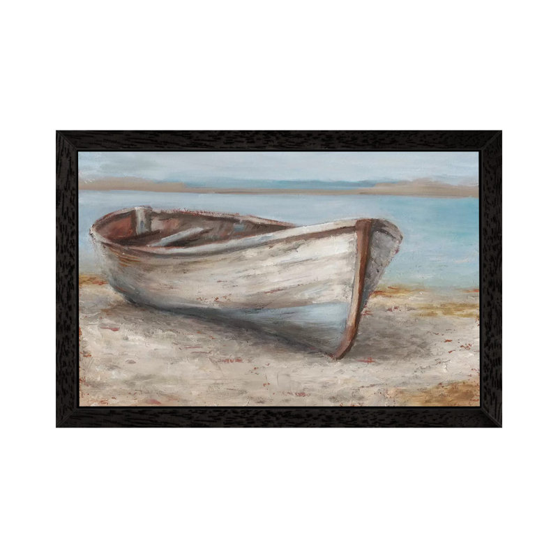Boat I by Ethan Harper - Painting on Canvas, Black Framed, 66.04 cm H x 45.72 cm W