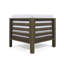 Fauteuil de coin Oana, blanc
