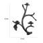 Porte-bougie branche d'arbre, fonte noire 14 po, peut contenir 3 bougies