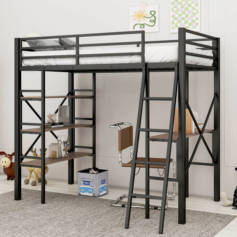 Lit mezzanine simple pour enfants Thornburg