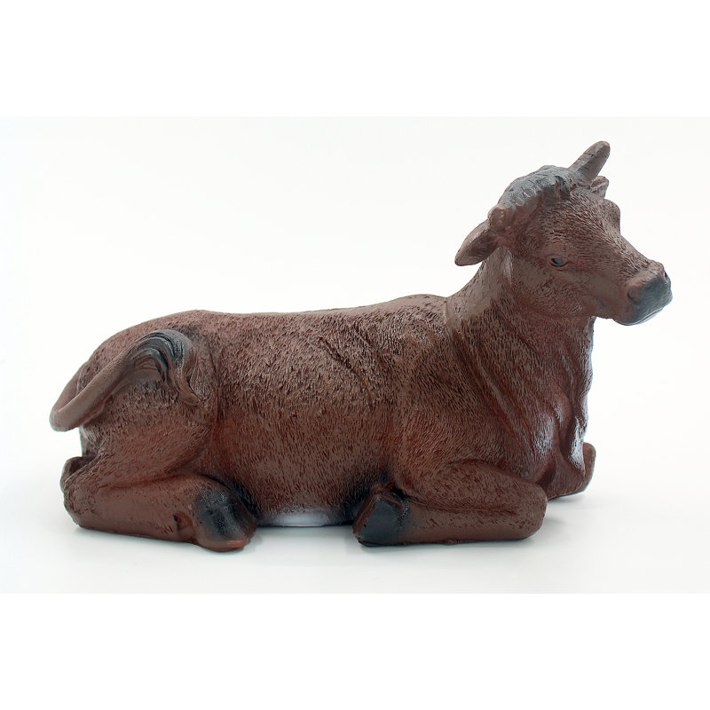 11 pièces crèche en tissu brun 12 po, 12 po H x 8 po L x 6 po P
