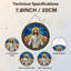 Vitrail de fenêtre 7,8 "H Jesus Christ-1473264629