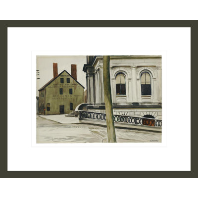 Custom House Portland by Edward Hopper -Framed Giclee Print