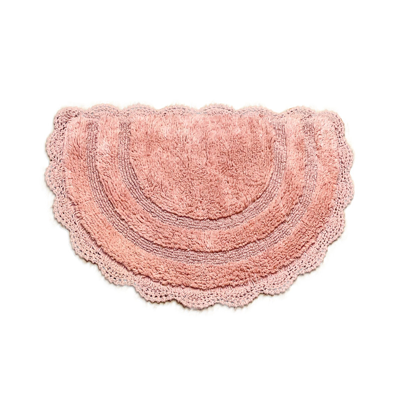 Tapis pour salle de bain Crouseville, Rosé