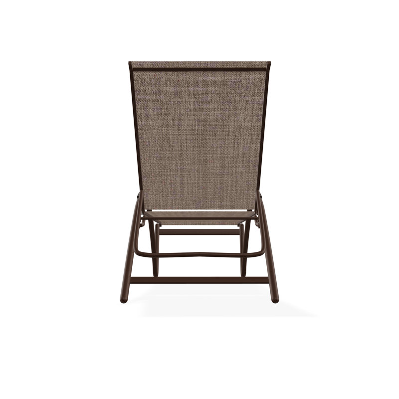 Chaise longue empilable Helios Contract Sling, Fenouil Augustine Sunbrella®, Kona