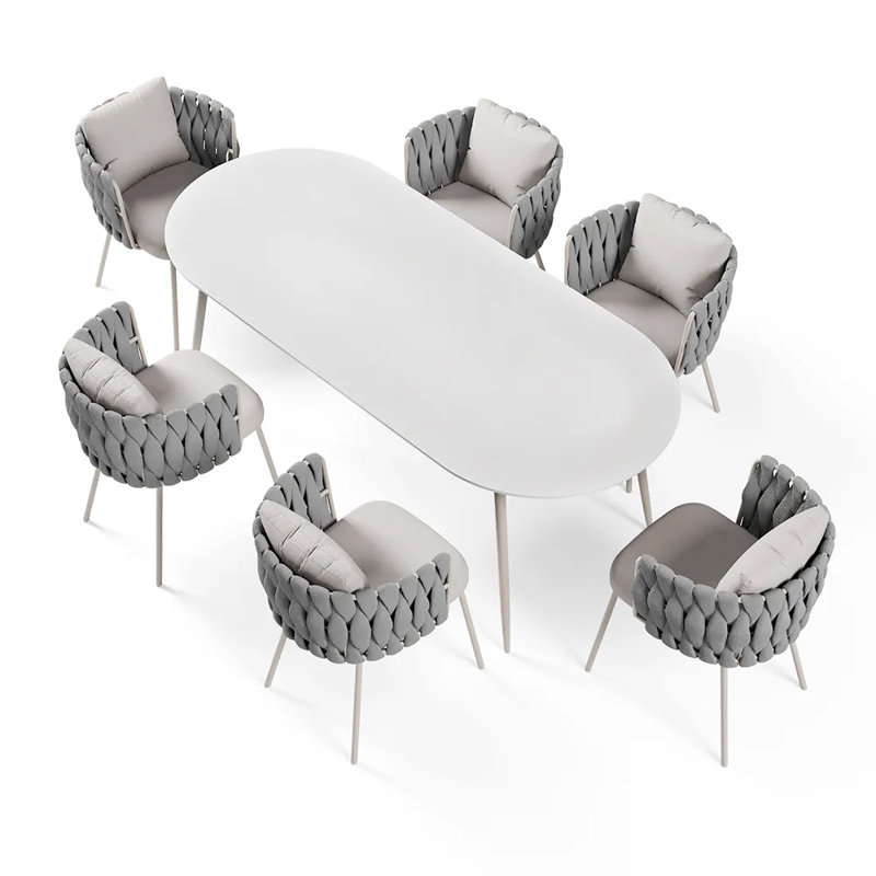 Ensemble de table de salle à manger 7 pièces 70,9 po