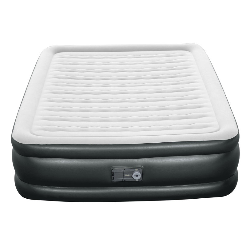 Sealy Tritech Inflatable Air Mattress Bed 18" with Built-In AC Pump and Bag, Queen