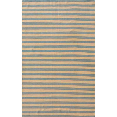 Striped Area Rug in Gray/Light Brown