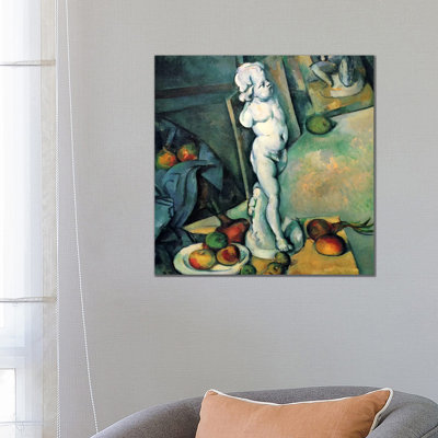 Still Life With Cherub by Paul Cezanne - Wrapped Canvas Gallery-Wrapped Canvas Giclée