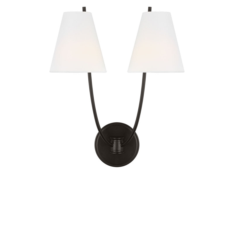 Marina 18 Double Sconce, Aged Iron