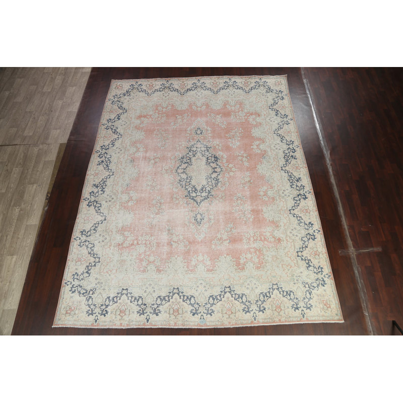 Muted Distressed  Traditional Area Rug 10x13