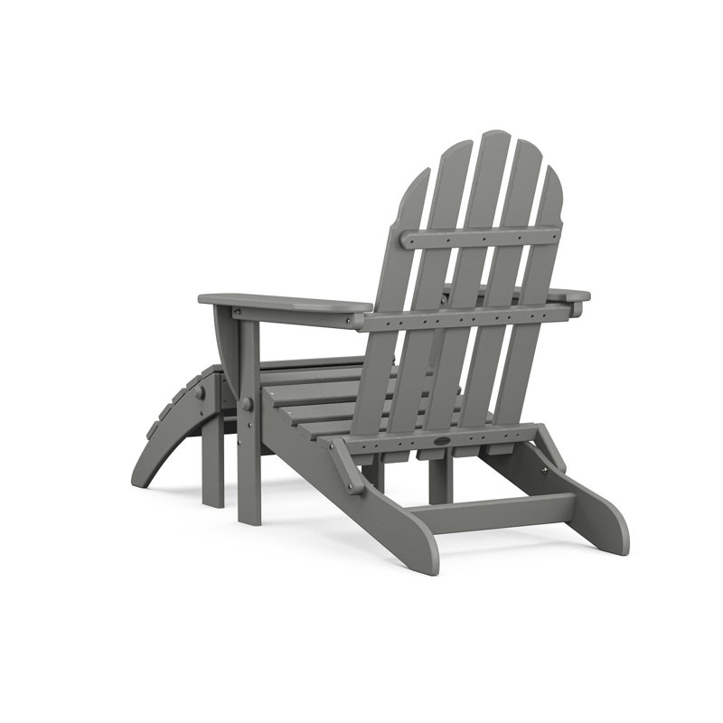 Ensemble 2 pièces POLYWOOD Adirondack classique, Gris ardoise