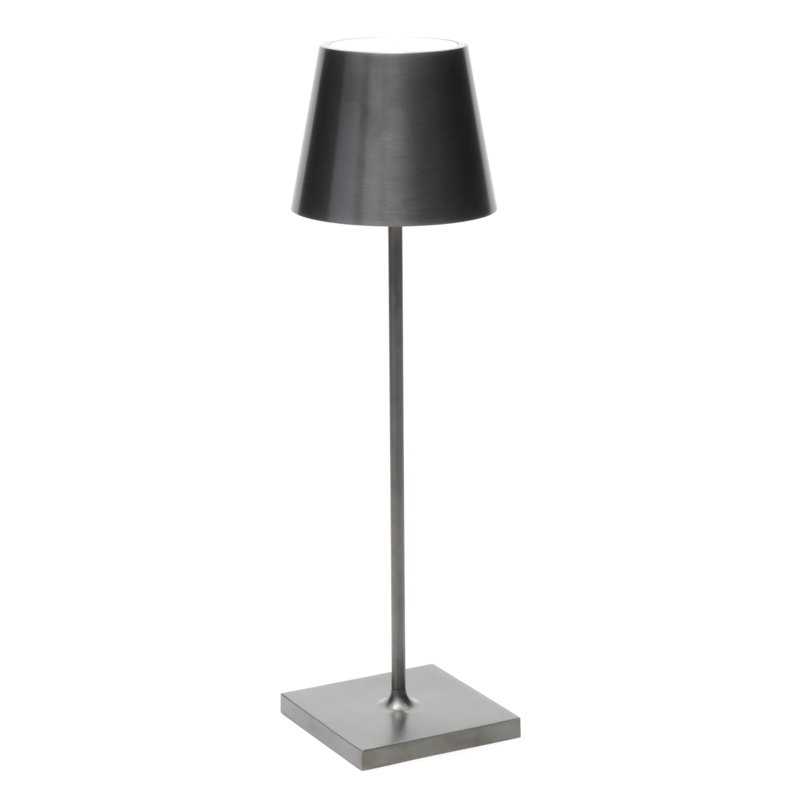 Poldina Pro Table Lamp, Antique Nickel