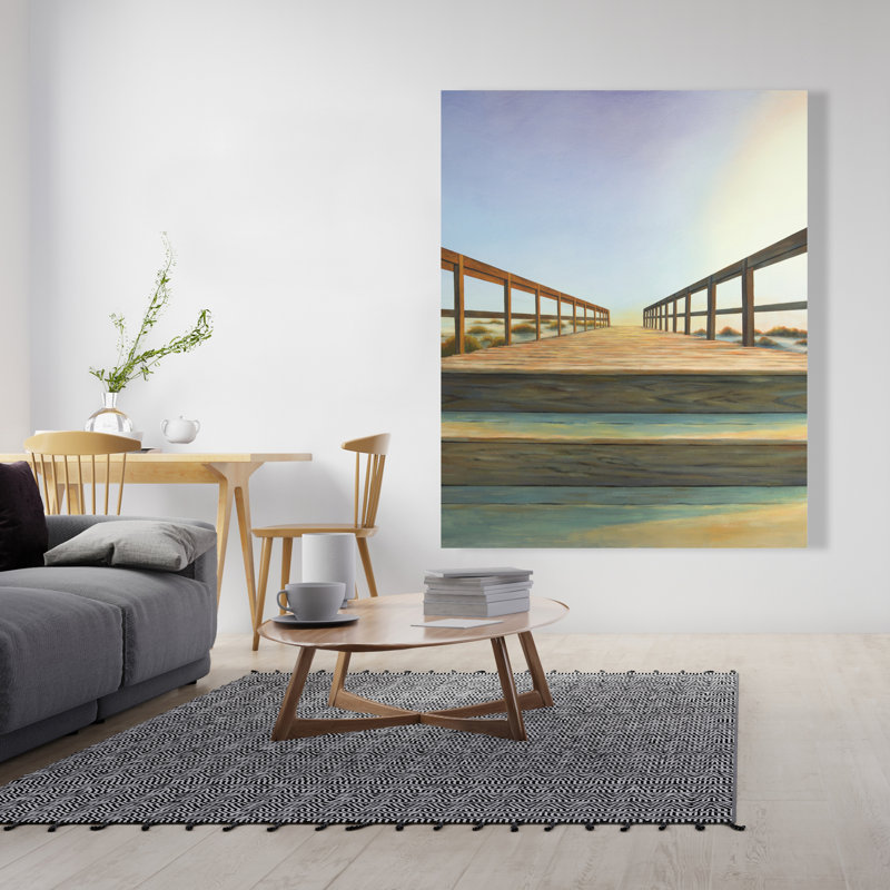 Passerelle - Toile de paysages bruns pour la décoration intérieure
