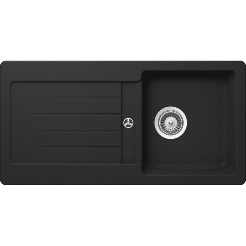 Schock Single Bowl Inset Kitchen Sink, Onyx