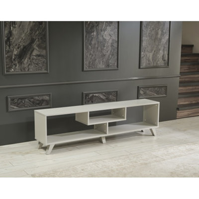 Mid Century Modern Tv Stand Open Shelving Entertainment Centre 67 inch Tv Unit