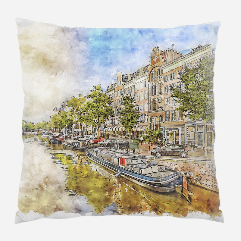 Coussin décoratif Amoroso, Microsuède, Intérieur