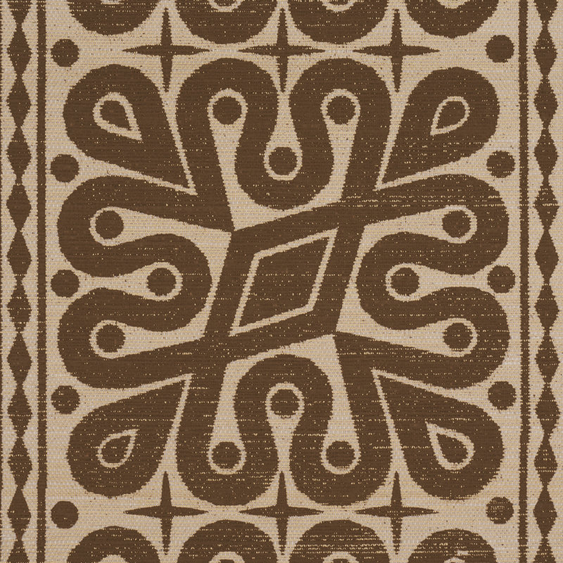 Schumacher x Celerie Kemble Borneo Grasscloth Wallpaper, Brown
