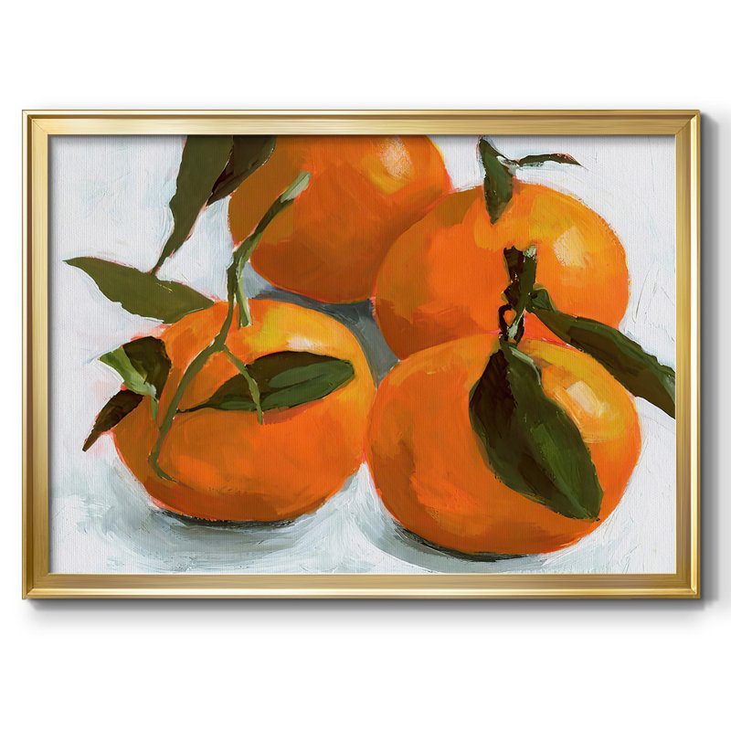 Citrus Grouping II, reproduction d'art sur toile, H 14 po x l 20 po x P 1,5 po, Or