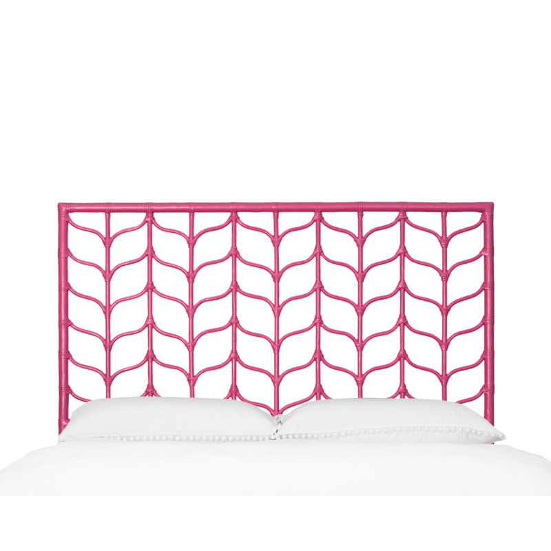 Ivy Twin Platform Bed, Citrus Orange, Queen, Hot Pink