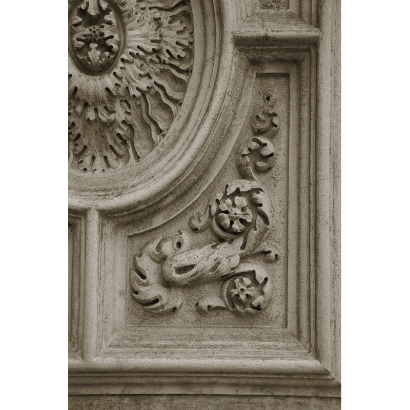 Architecture Detail in Sepia II by Laura DeNardo - Photograph, Black Floater Framed, 18cm H x 12cm W